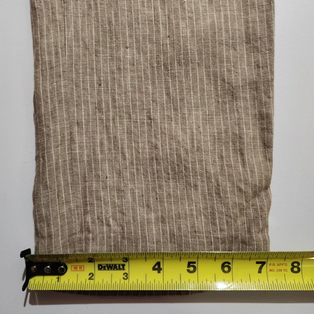 Bar III 100% Linen Pinstripe Pants Trousers Men's 30x31 Slim Fit Flat Front